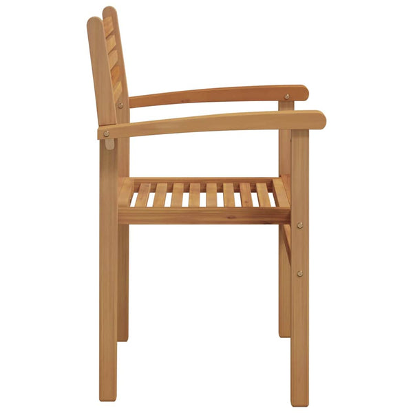 vidaXL Chairs 2 pcs Brown 56 x 55 x 90.5 cm Solid Teak Wood