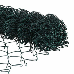 Grüner Kettenzaun Stahl 10x0,4m