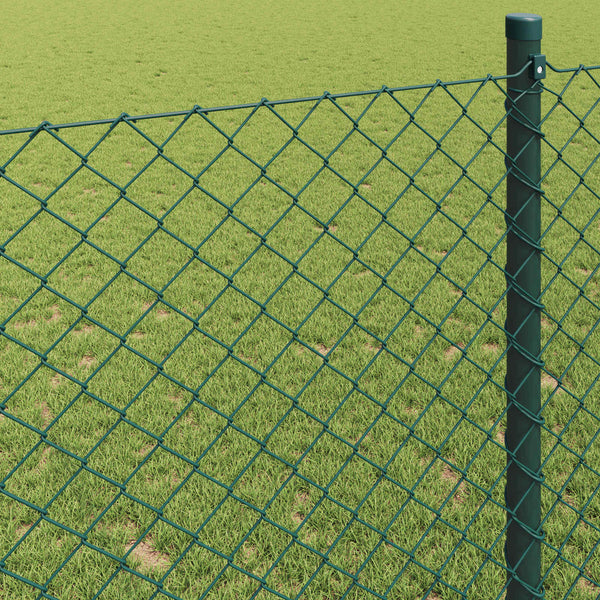 Grüner Kettenzaun Stahl 10x0,4m