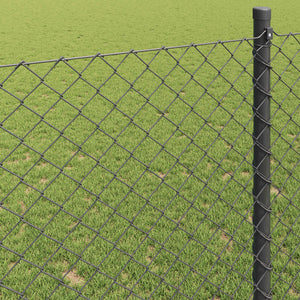Grauer Kettenzaun 10 x 0,4 m