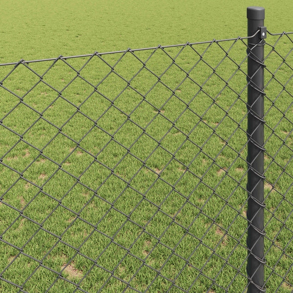 Grauer Kettenzaun 10 x 0,4 m