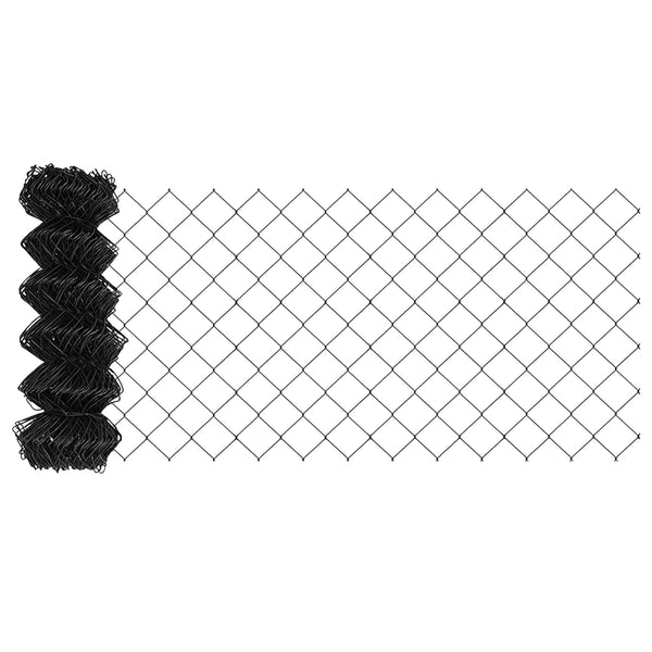 Grauer Kettenzaun 10 x 0,4 m