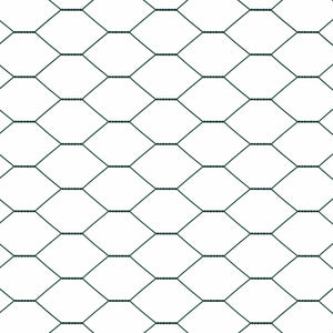 Hexagonzaun Grün 0,4x10m Stahl