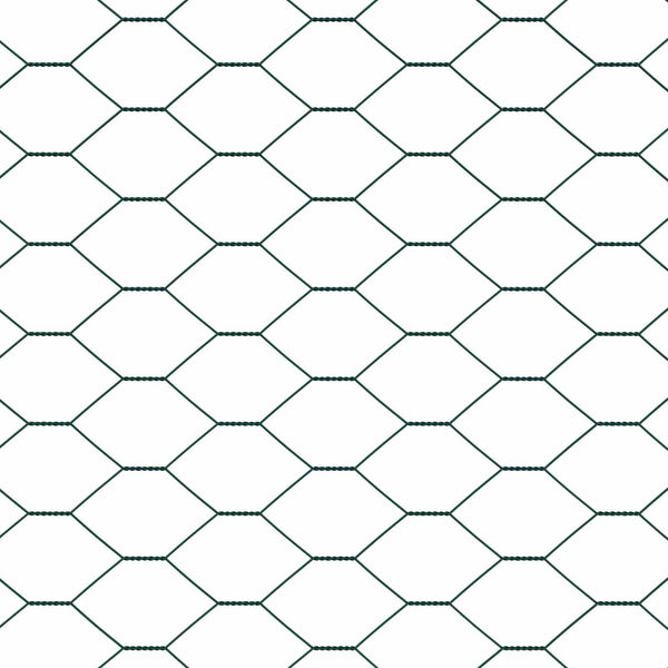 Hexagonzaun Grün 0,4x10m Stahl