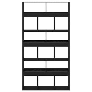 vidaXL Bookcase 2 pcs Black Oak Look 100 x 33 x 93.75 cm