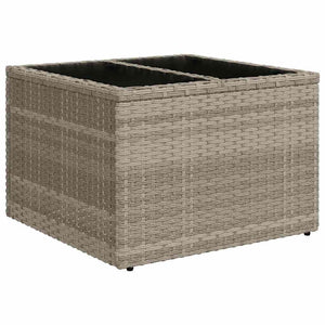 vidaXL Garden Sofa Set 6 pcs Light Grey Poly Rattan