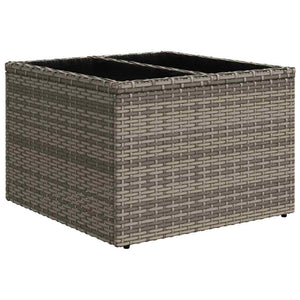 vidaXL Garden Sofa Set 9 pcs Gray Poly Rattan