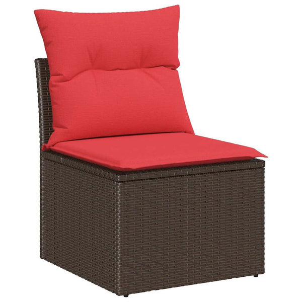 Poly-Rattan Sofa Set, 7-teilig, Braun