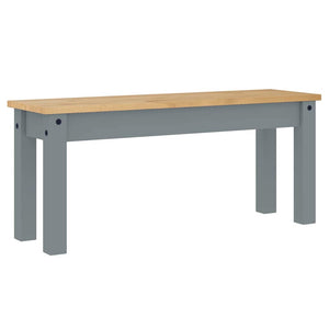 vidaXL 4-Piece Dining Set PANAMA Grey Solid Pine Wood