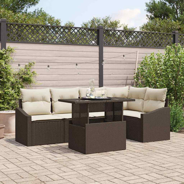 Garten Sofa Set mit Kissen & Stauraum