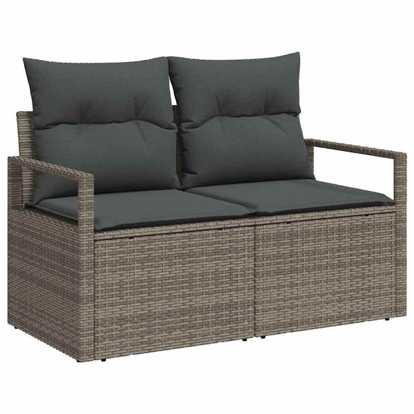 vidaXL Garden Sofa Set with Cushions 5 pcs Grey