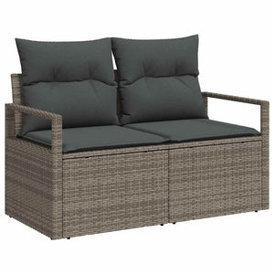 vidaXL Garden Sofa Set with Cushions 6 pcs Grey