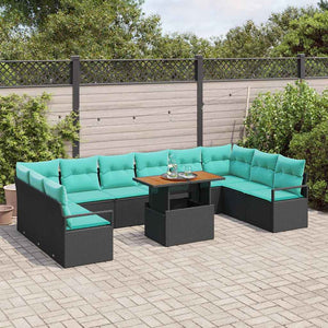 Garten Essgruppe mit Kissen, 11-teilig