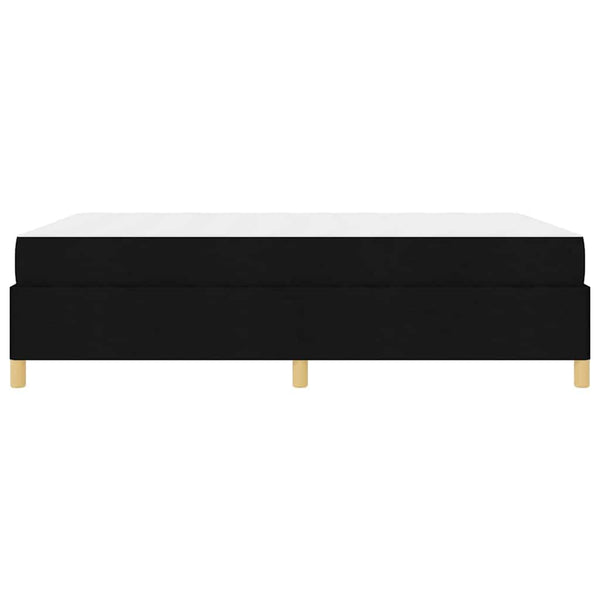 vidaXL Bed Frame with Mattress Black 140 x 190 cm Fabric