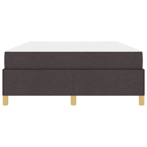 vidaXL Bed Frame with Mattress Dark Brown 140 x 190 cm Fabric