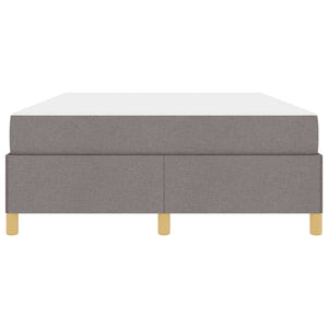 vidaXL Bed Frame with Mattress Taupe 140 x 190 cm Fabric