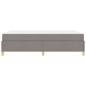 vidaXL Bed Frame with Mattress Taupe 140 x 190 cm Fabric