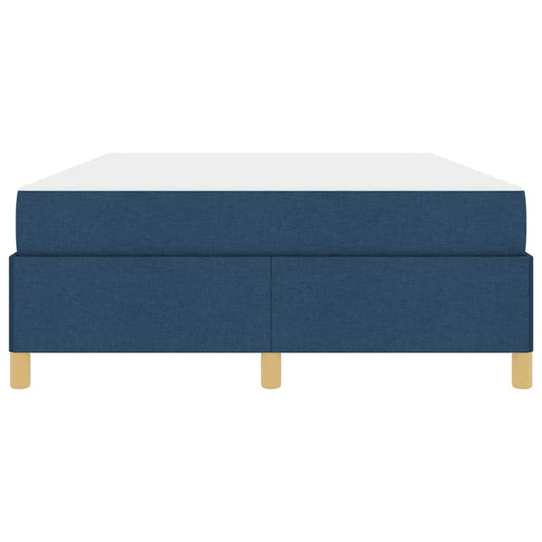 vidaXL Bed Frame with Mattress Blue 140 x 190 cm Fabric