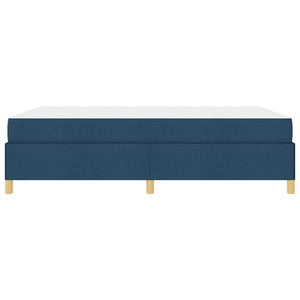 vidaXL Bed Frame with Mattress Blue 140 x 190 cm Fabric