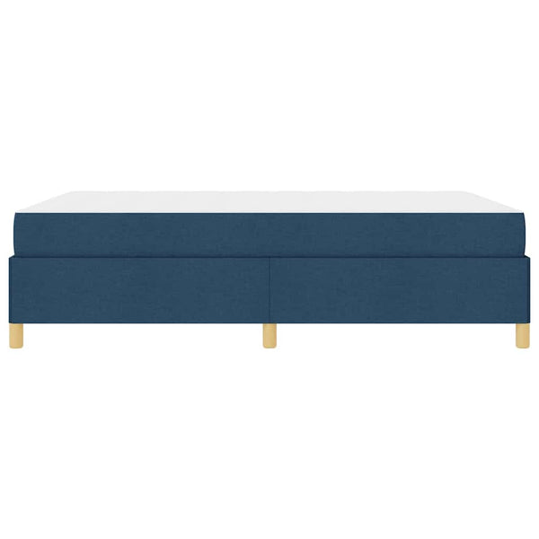 vidaXL Bed Frame with Mattress Blue 140 x 190 cm Fabric