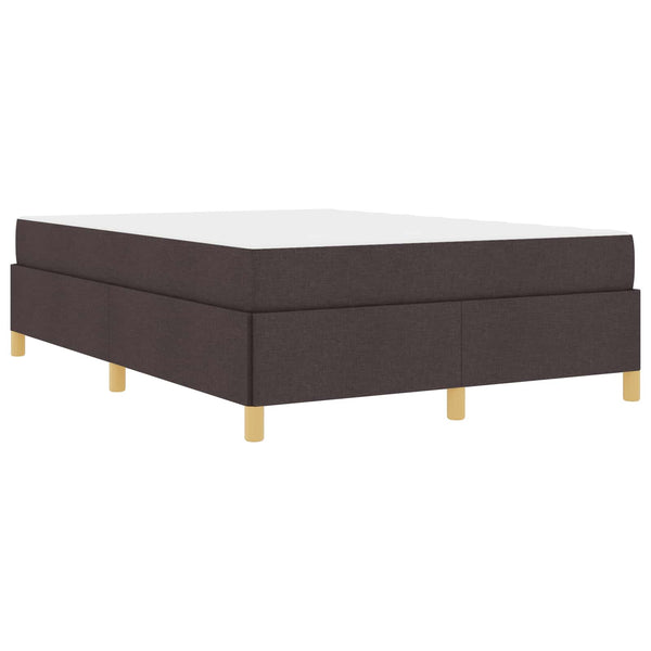 vidaXL Bed Frame with Mattress Dark Brown 160 x 200 cm Fabric