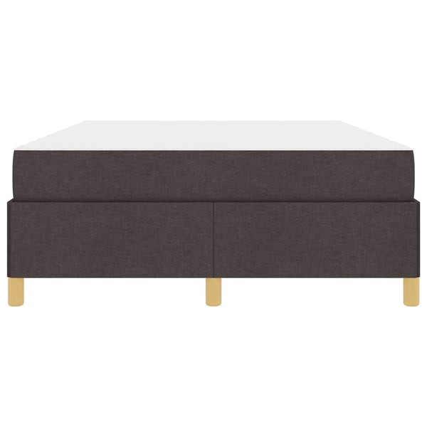 vidaXL Bed Frame with Mattress Dark Brown 160 x 200 cm Fabric
