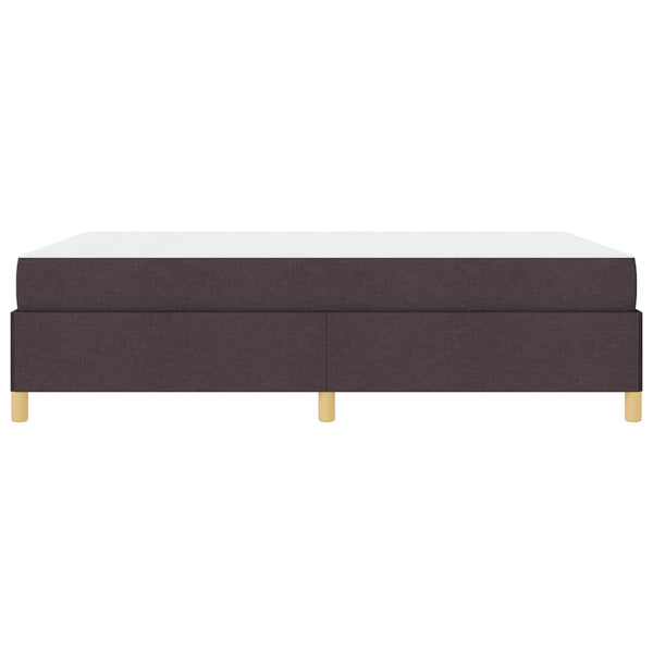vidaXL Bed Frame with Mattress Dark Brown 160 x 200 cm Fabric