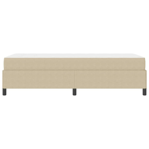 vidaXL Bed Frame with Mattress Light Green-Grey 90 x 200 cm Fabric