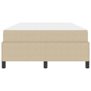 vidaXL Bed Frame with Mattress Light Green-Grey 120 x 190 cm Fabric