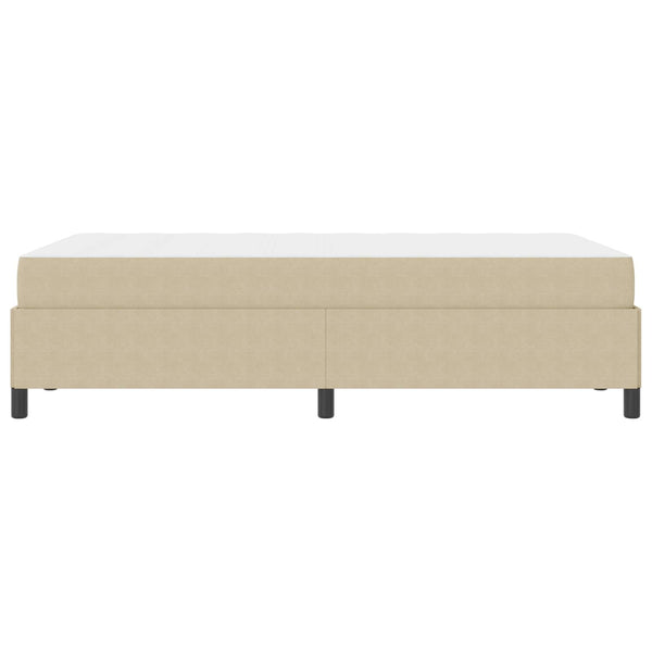 vidaXL Bed Frame with Mattress Light Green-Grey 120 x 190 cm Fabric