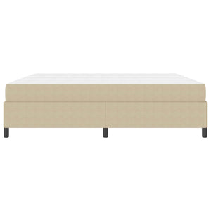 vidaXL Bed Frame with Mattress Light Green-Grey 200 x 200 cm Fabric