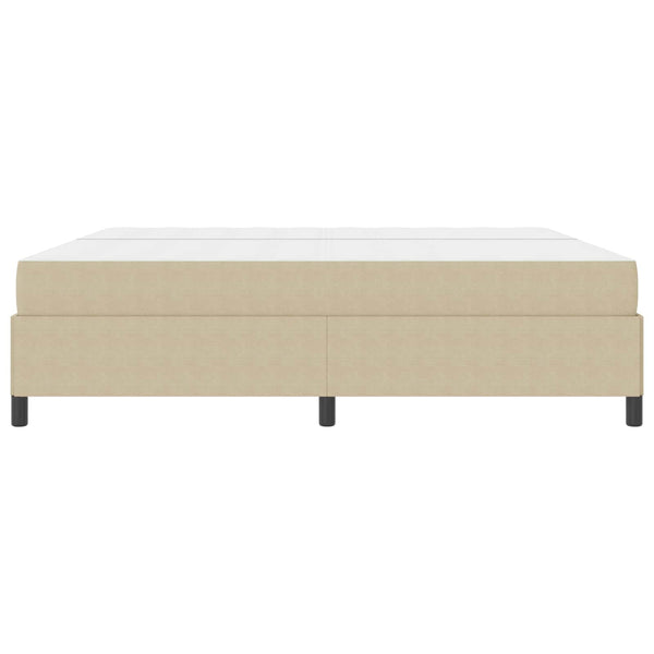 vidaXL Bed Frame with Mattress Light Green-Grey 200 x 200 cm Fabric