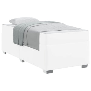 vidaXL Bed Frame with Mattress White 80 x 200 cm Fabric