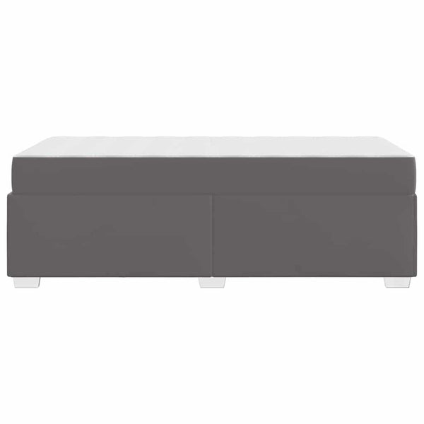 vidaXL Bed Frame with Mattress Grey 100 x 200 cm Fabric