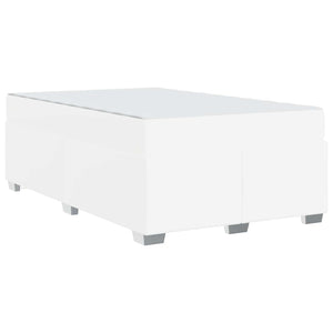vidaXL Bed Frame with Mattress White 120 x 190 cm Fabric