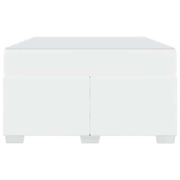 vidaXL Bed Frame with Mattress White 120 x 190 cm Fabric