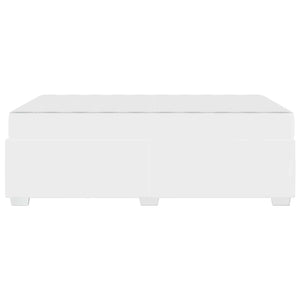 vidaXL Bed Frame with Mattress White 120 x 190 cm Fabric