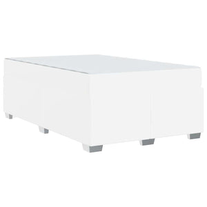 vidaXL Bed Frame with Mattress White 120 x 200 cm Fabric