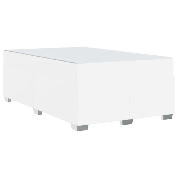vidaXL Bed Frame with Mattress White 120 x 200 cm Fabric