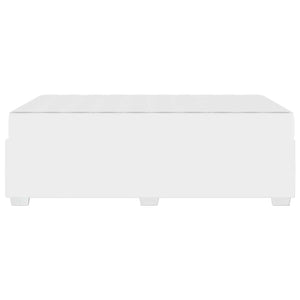vidaXL Bed Frame with Mattress White 120 x 200 cm Fabric
