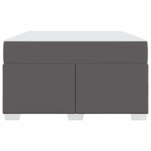 vidaXL Bed Frame with Mattress Grey 120 x 200 cm Fabric