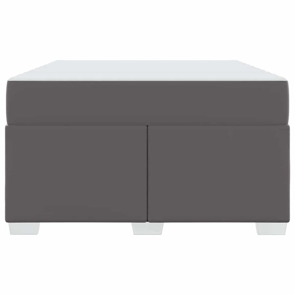 vidaXL Bed Frame with Mattress Grey 120 x 200 cm Fabric