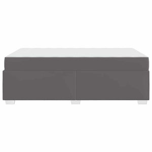 vidaXL Bed Frame with Mattress Grey 120 x 200 cm Fabric