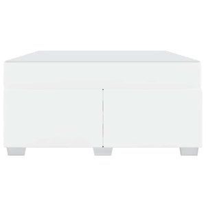 vidaXL Bed Frame with Mattress White 140 x 200 cm Fabric