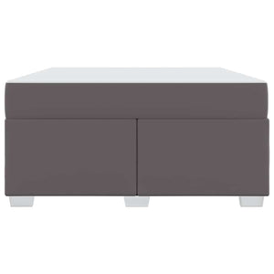 vidaXL Bed Frame with Mattress Grey 140 x 200 cm Fabric