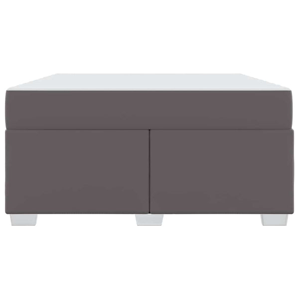 vidaXL Bed Frame with Mattress Grey 140 x 200 cm Fabric