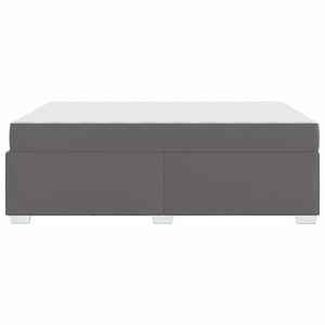 vidaXL Bed Frame with Mattress Grey 140 x 200 cm Fabric