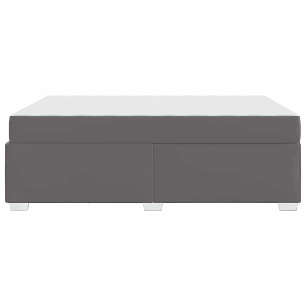 vidaXL Bed Frame with Mattress Grey 140 x 200 cm Fabric