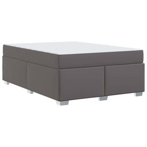 vidaXL Bed Frame with Mattress Grey 160 x 200 cm Fabric