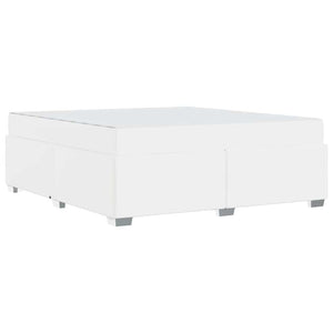 vidaXL Bed Frame with Mattress White 180 x 200 cm Fabric